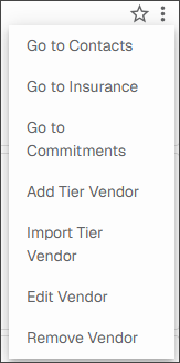 Vendor Dropdown