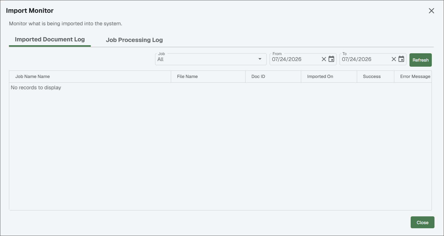 SageVaultSettingsImporterJobsImportedDocumentLogpage-mh.PNG