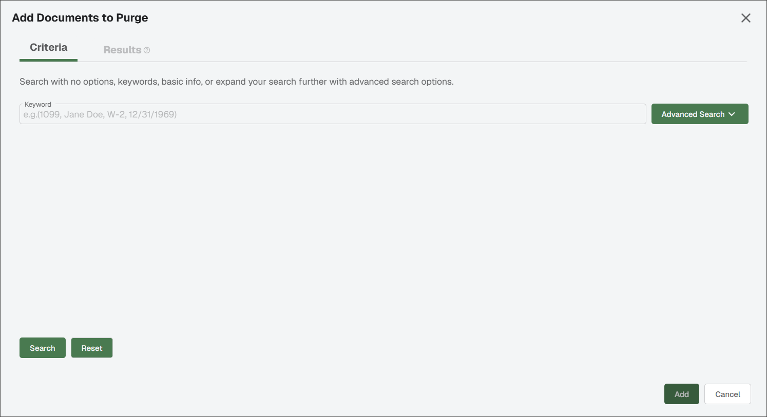 SageAddDocumentsToPurge.PNG